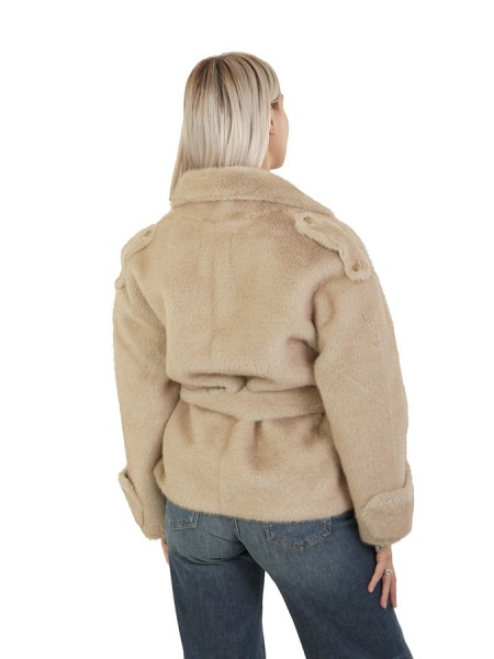 Sword 6.6.44 jacket in faux fur shell