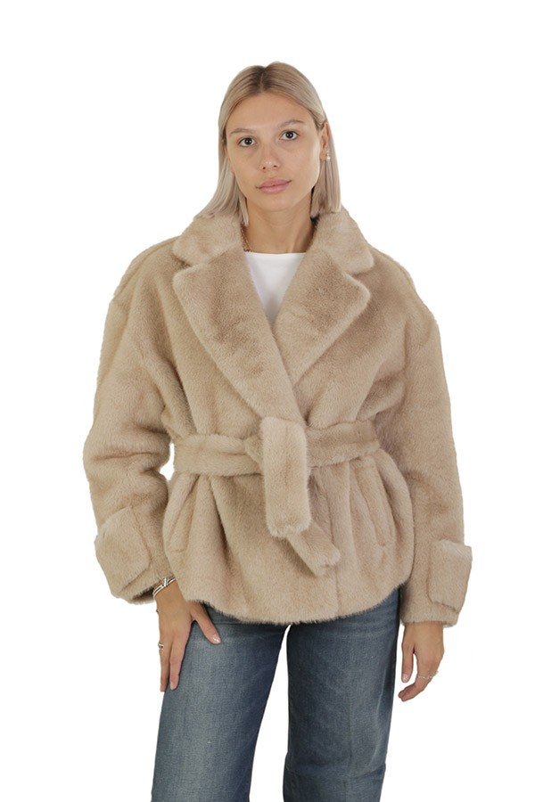 Sword 6.6.44 jacket in faux fur shell