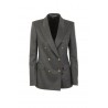 Double-breasted TAGLIATORE jacket in grey cashmere