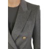 Double-breasted TAGLIATORE jacket in grey cashmere