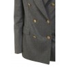 Double-breasted TAGLIATORE jacket in grey cashmere