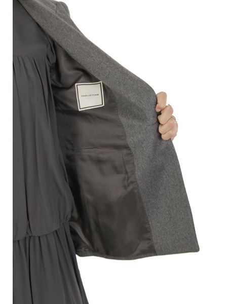 Double-breasted TAGLIATORE jacket in grey cashmere