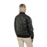 Bomber The Jackie Over in Pelle Nero