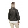 The Jackie jacket in dark brown leather