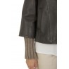 The Jackie jacket in dark brown leather