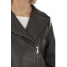 The Jackie jacket in dark brown leather