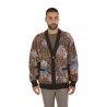 Cardigan Roberto Collina Jacquard Animalier Fiorato