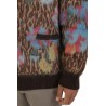 Cardigan Roberto Collina Jacquard Animalier Fiorato