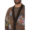 Cardigan Roberto Collina Jacquard Animalier Fiorato