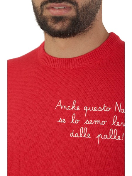 Maglia MC2 Girocollo Heron Vacanze di Natale Rosso