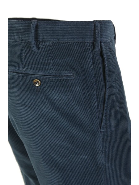 Pantalone PT in Velluto a Coste Blu