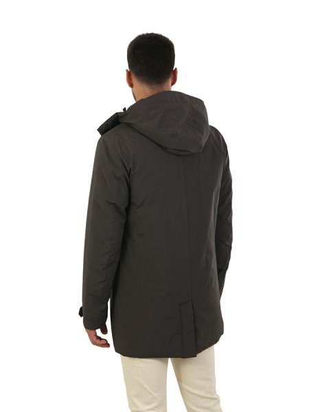 Cappotto Save the Duck Nestor Brown Black