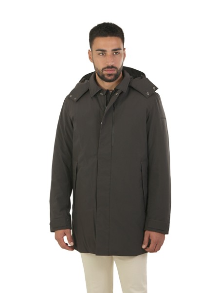 Cappotto Save the Duck Nestor Brown Black