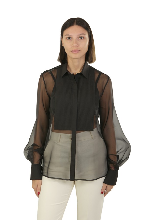 Camicia Antonelli Firenze in Organza Nero