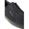 Sneaker Santoni slip-on in Suede Blu