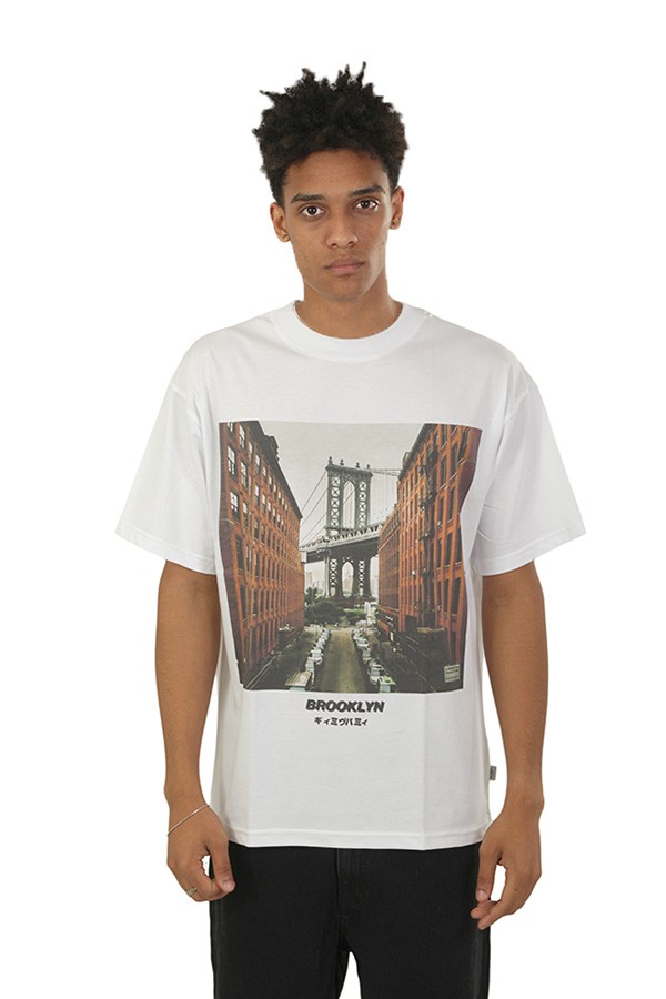 T-Shirt Ko Samui con Stampa Brooklyn Bianco