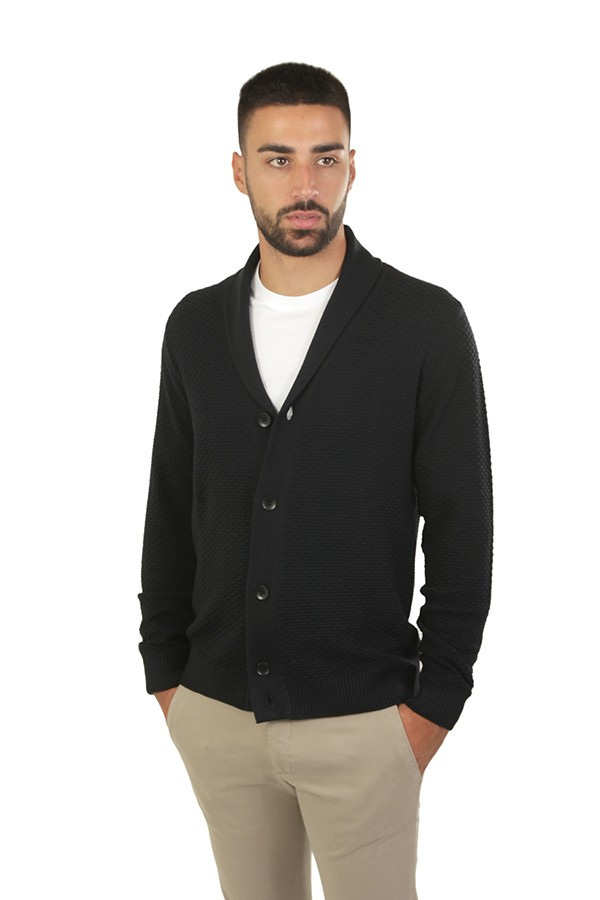 Maglia Cardigan Jeordie's Nero