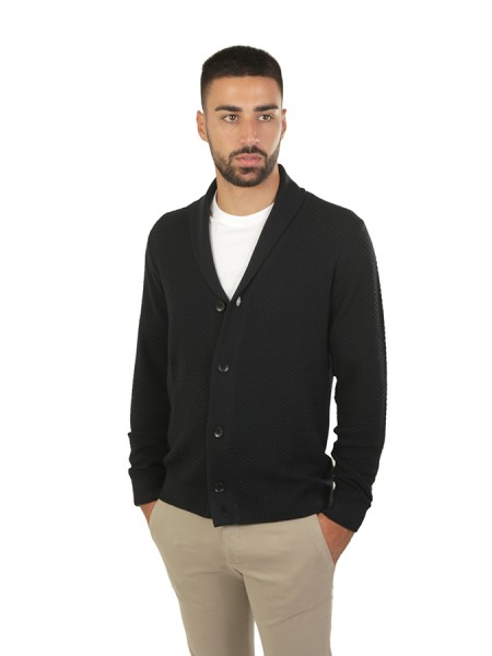 Maglia Cardigan Jeordie's Nero