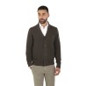 Maglia Cardigan Jeordie's Marrone