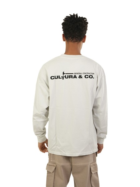 T-Shirt Cultura con Stampe Bianco/Nero