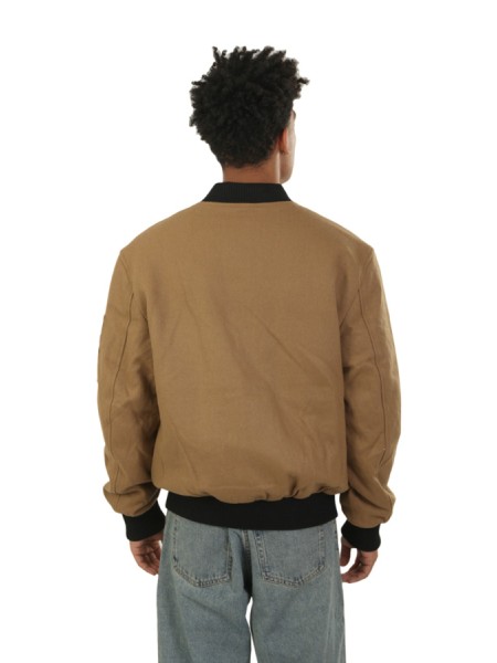 Giubbino Bombers Original in Lana Beige