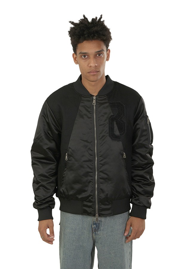 Giubbino Bombers Original con Patch Nero