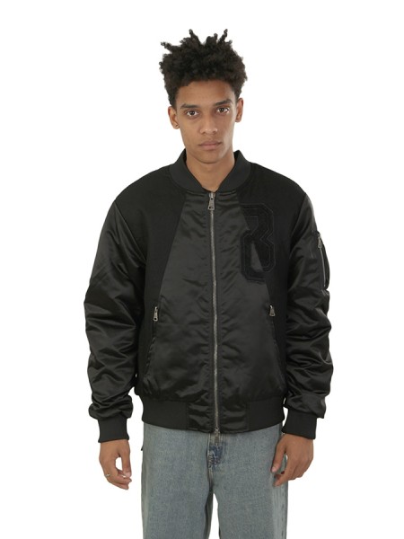 Giubbino Bombers Original con Patch Nero