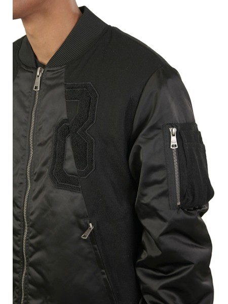 Giubbino Bombers Original con Patch Nero