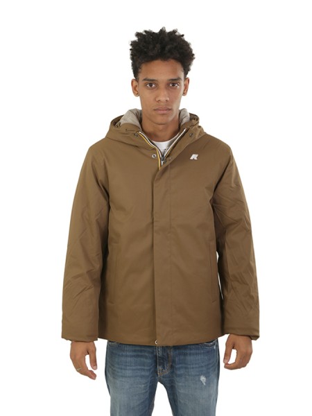 K-Way Jacko Twill Marmotta Brown/Beige