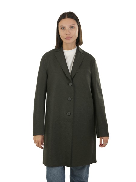 Cappotto Harris Wharf London Dark Khaki