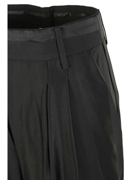 Pantalone Semicouture Barrie in cadì Nero