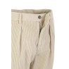 Pantalone Berwich Chiaia in Velluto Bianco Ottico