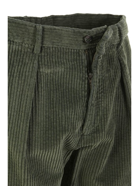 Pantalone Berwich Chiaia in Velluto Verde