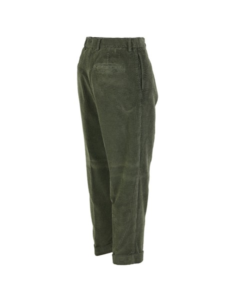 Pantalone Berwich Chiaia in Velluto Verde