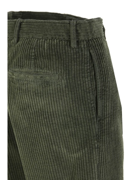 Pantalone Berwich Chiaia in Velluto Verde