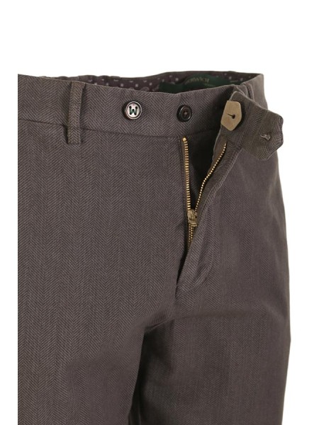 Pantalone Berwich Yretro Spigato Testa di Moro