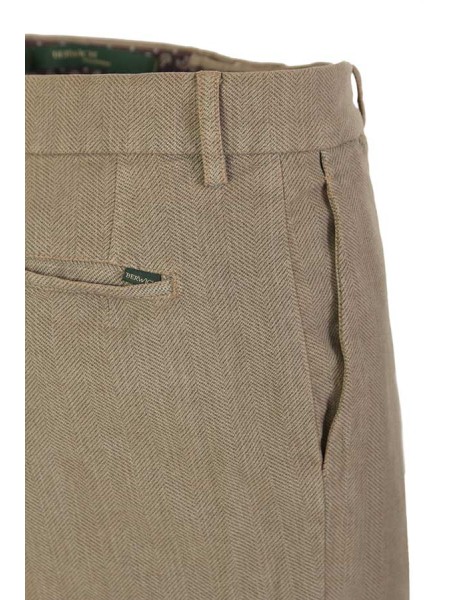 Pantalone Berwich Yretro Spigato Noce