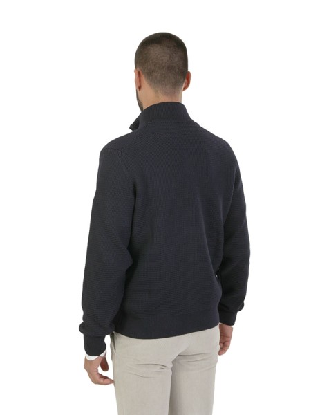 Maglia Canali Full Zip Blu