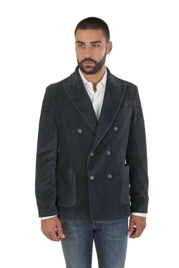 Giacca Circolo Doppiopetto Dark Navy