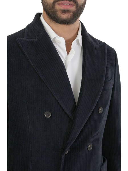 Giacca Circolo Doppiopetto Dark Navy