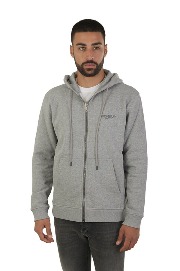 Abbigliamento con cappuccio full zip Grigio