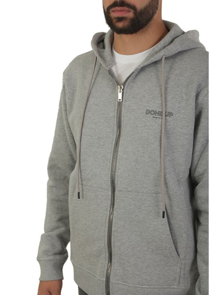 Abbigliamento con cappuccio full zip Grigio