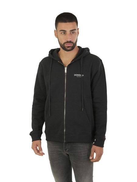 Abbigliamento con cappuccio full zip Nero