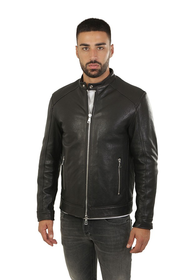 Abbigliamento biker 100%pelle nero