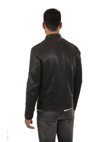 Abbigliamento biker 100%pelle nero