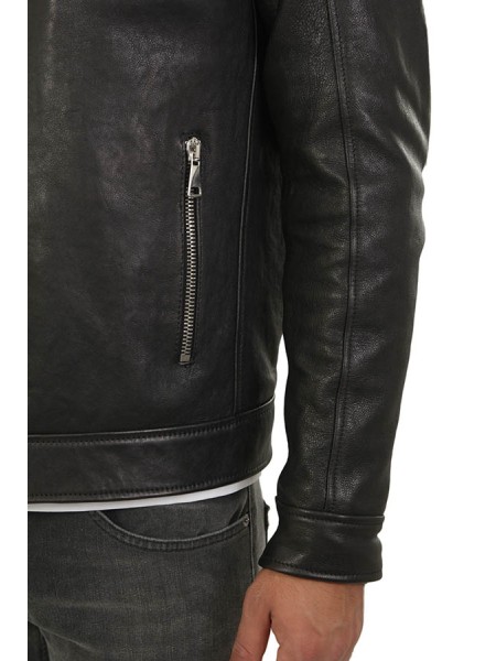 Abbigliamento biker 100%pelle nero