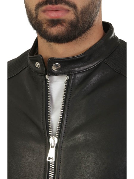 Abbigliamento biker 100%pelle nero