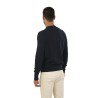 Maglia Drumohr Girocollo in Cashmere Blu