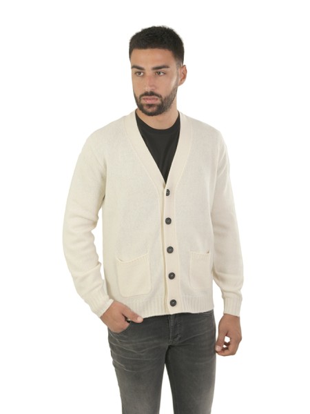 Maglia Drumohr Cardigan Latte