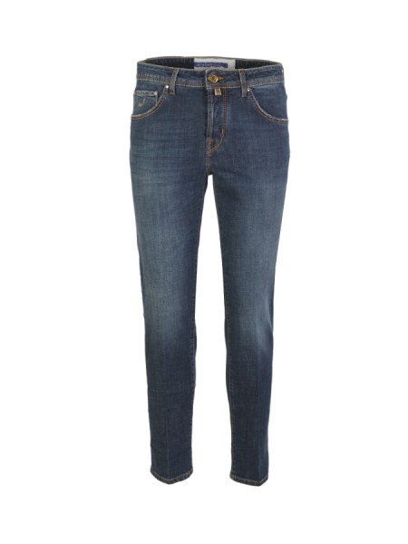 Jeans Jacob Choen Scott Carrot Denim Medio